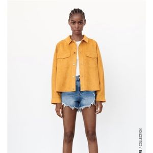 Faux Suede Overshirt